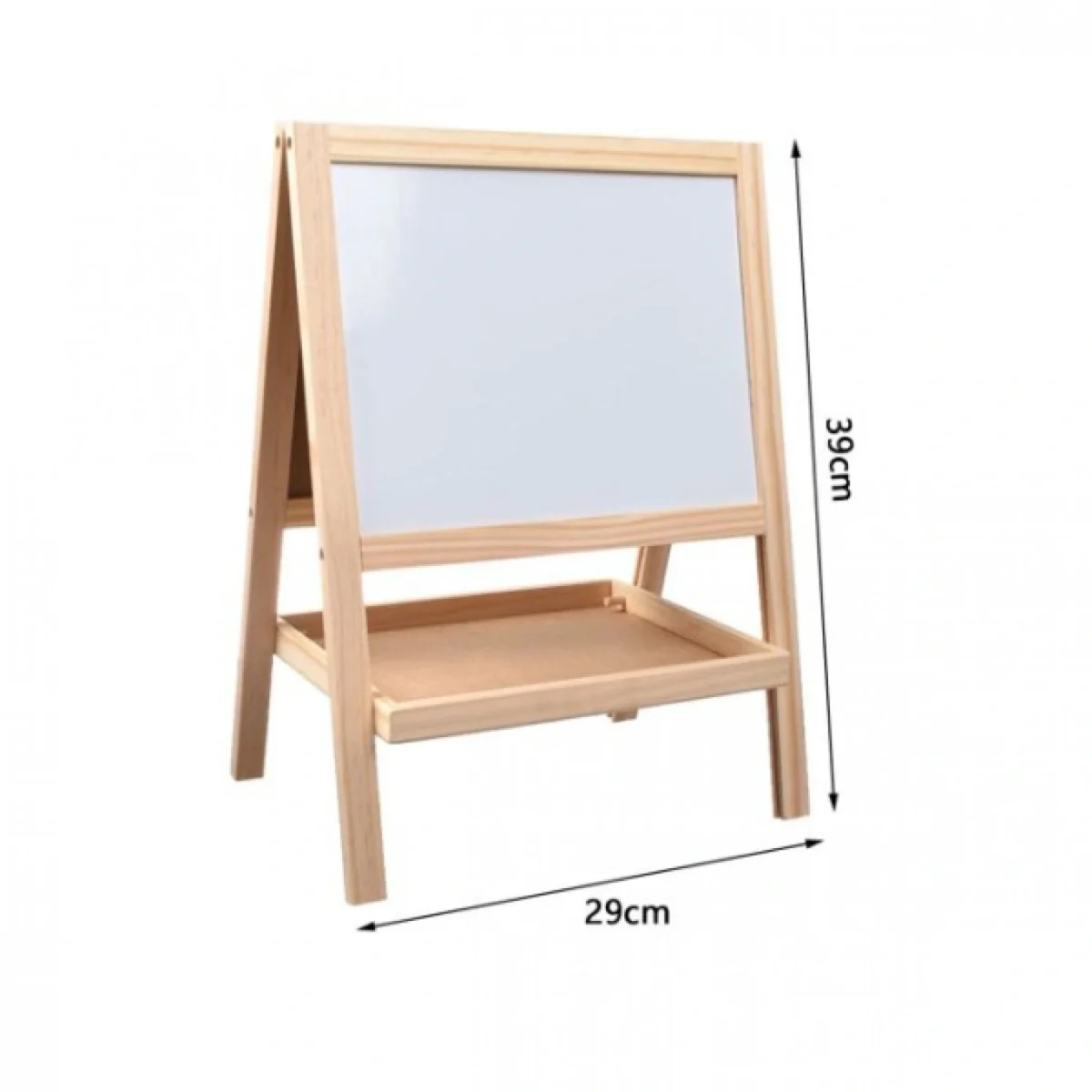 Παιδικός Ξύλινος Μαγνητικός Πίνακας Ζωγραφικής Διπλής Όψης 39x29εκ - Foldable Double Side Magnetic Board