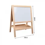 Παιδικός Ξύλινος Μαγνητικός Πίνακας Ζωγραφικής Διπλής Όψης 39x29εκ - Foldable Double Side Magnetic Board