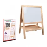 Παιδικός Ξύλινος Μαγνητικός Πίνακας Ζωγραφικής Διπλής Όψης 39x29εκ - Foldable Double Side Magnetic Board