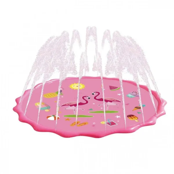 Φουσκωτό Στρώμα Φλαμίνγκο με Πίδακες Νερού 170εκ Water Pad Splash Game Pad