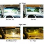 Αλεξήλιο Σκιάδιο Αυτοκινήτου Ημέρας & Νύχτας - HD Vision Visor