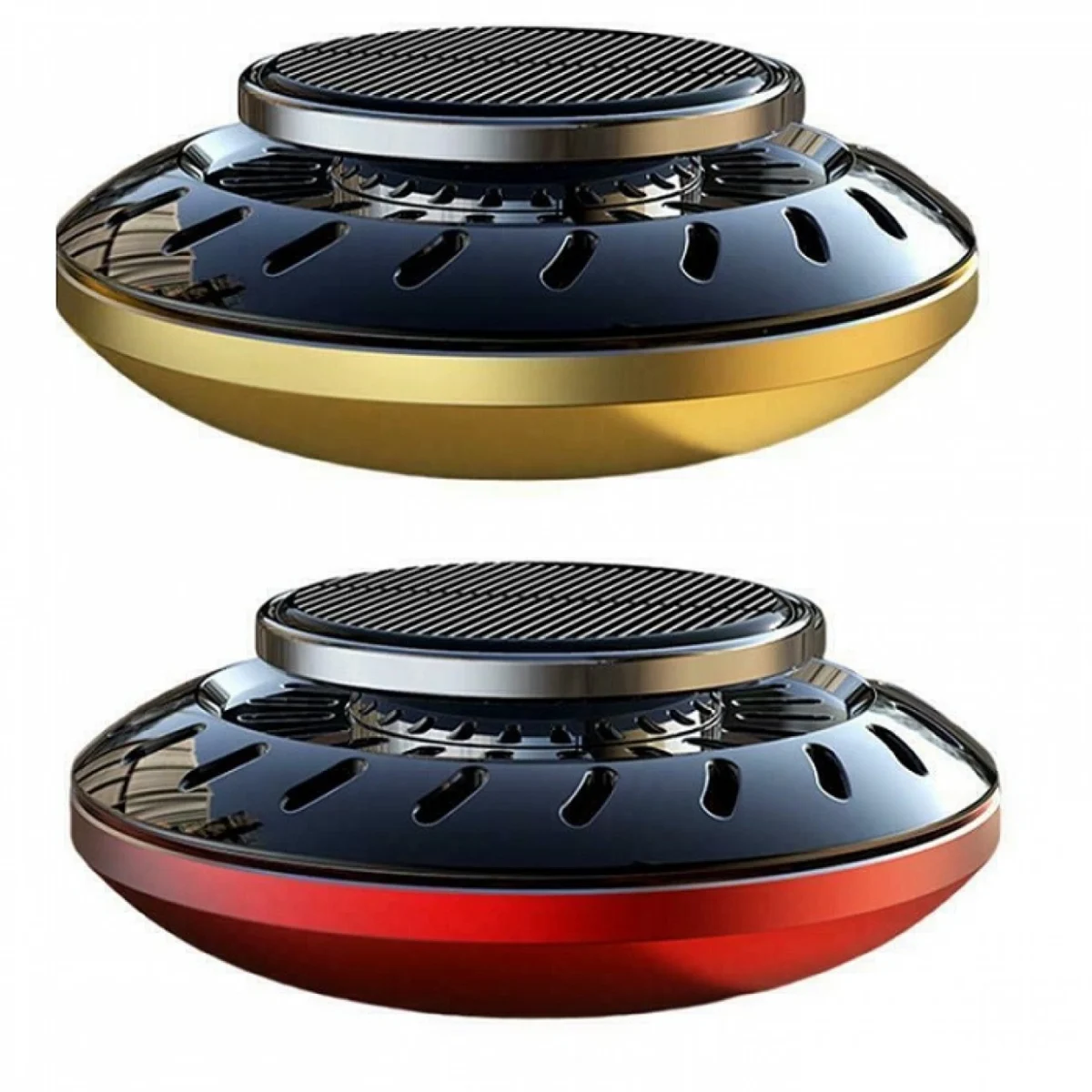 Αρωματικό Αυτοκινήτου σε Σχήμα "UFO" Ηλιακά Περιστρεφόμενο - Car Fragrance