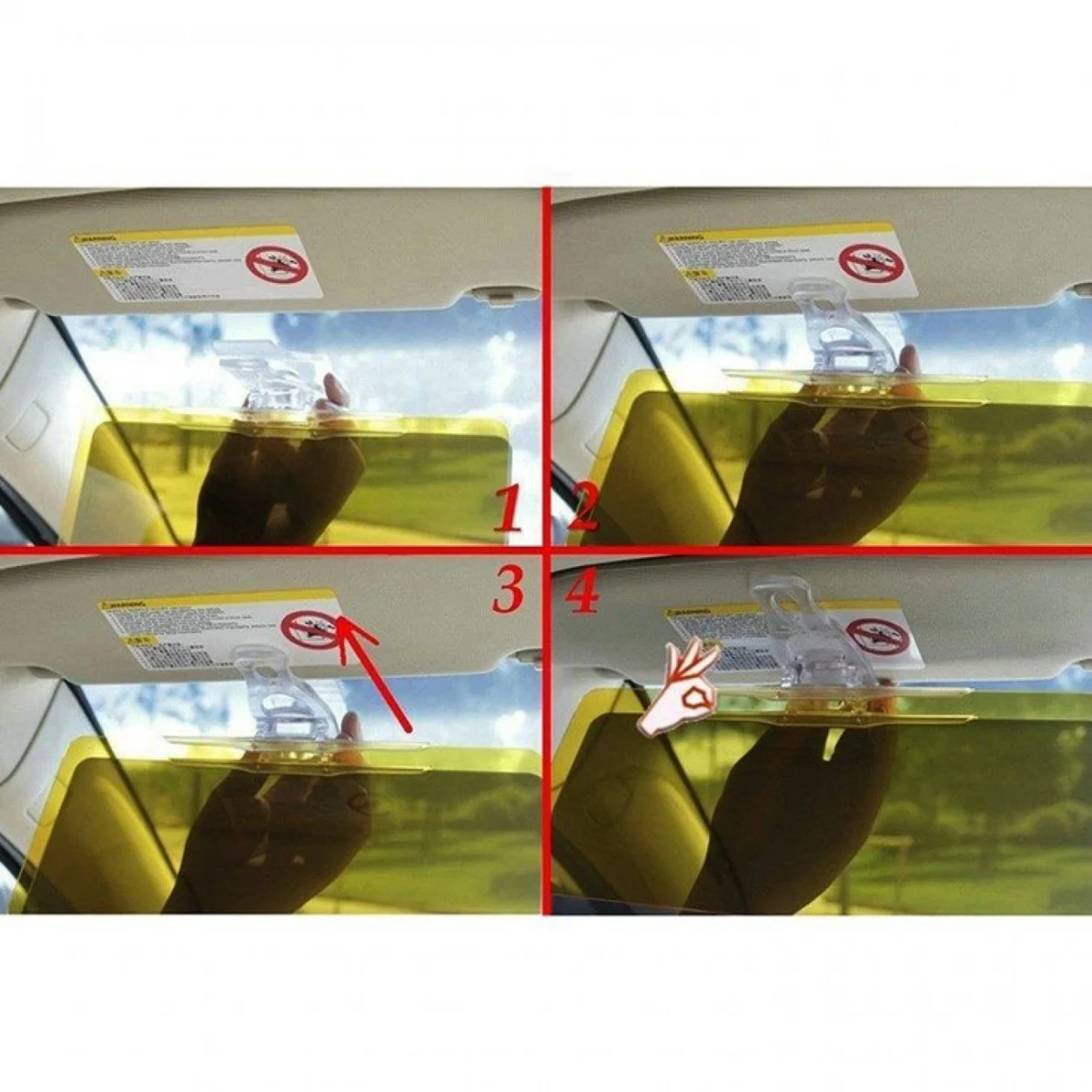 Αλεξήλιο Σκιάδιο Αυτοκινήτου Ημέρας & Νύχτας - HD Vision Visor