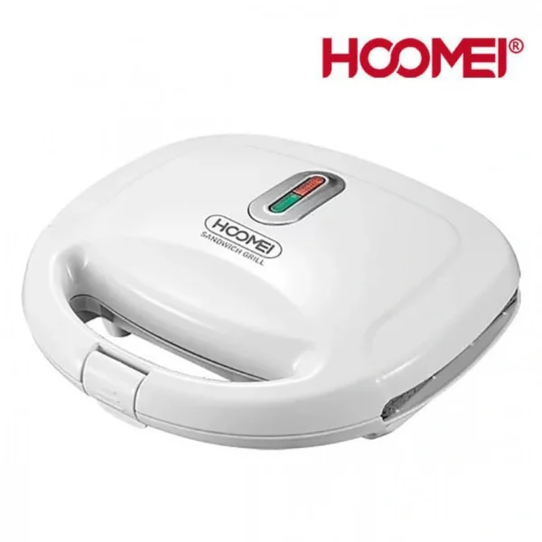Ηλεκτρική Τοστιέρα Με Αντικολλητικές Πλάκες 750w Hoomei HΜ-5810 Λευκή