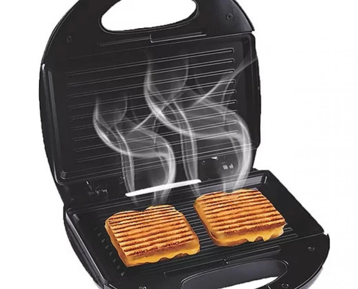 Ηλεκτρική Τοστιέρα Με Αντικολλητικές Πλάκες Για 2 Τοστ 750W Hoomei HM-5820