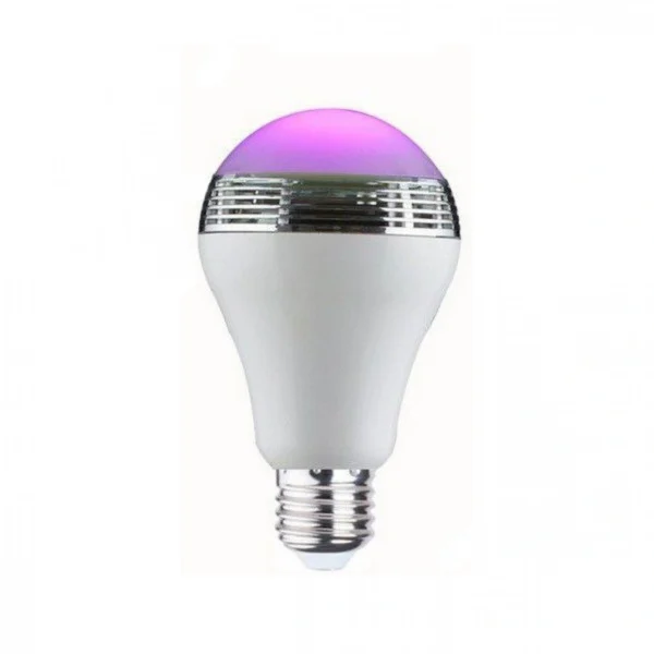 Bluetooth LED Λάμπα 6W E27 Πολύχρωμη με Ηχείο 3W με App Εφαρμογή για Android & iOS