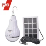 Επαναφορτιζόμενη Ηλιακή Λάμπα - Φωτιστικό Νυχτός με Γάντζο & Πάνελ - Solar Led Light 10W