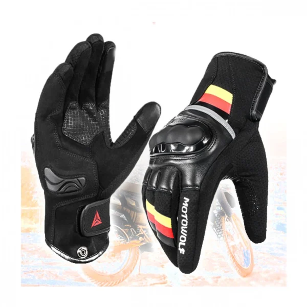 Συνθετικά Softshell Γάντια Μηχανής 4 Εποχών, Αντιολισθητικά με Προστατευτικά Αρθρώσεων, Ενισχυμένη Παλάμη, Δυνατότητα Αφής σε Smartphone