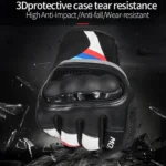 Συνθετικά Softshell Γάντια Μηχανής 4 Εποχών, Αντιολισθητικά με Προστατευτικά Αρθρώσεων, Ενισχυμένη Παλάμη, Δυνατότητα Αφής σε Smartphone