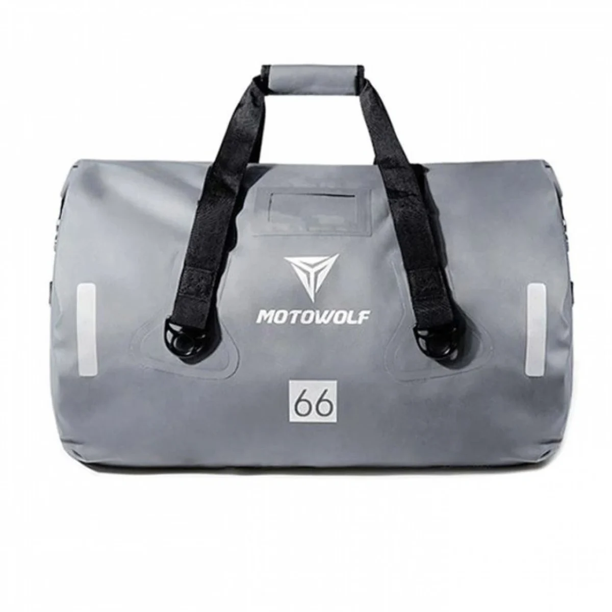 Αδιάβροχος PVC Roll Top Σάκος Μοτοσυκλέτας 66 L, Τσάντα Μηχανής με Λάστιχα & Ιμάντα Ώμου, Ανακλαστικές Λωρίδες