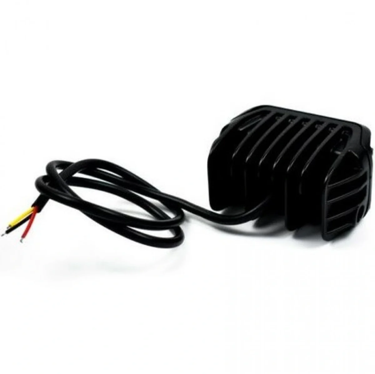 Motowolf® Αδιάβροχο Προβολάκι Αλουμινίου για Μοτοσυκλέτες 25W Λευκού Φωτισμού - Mαύρο