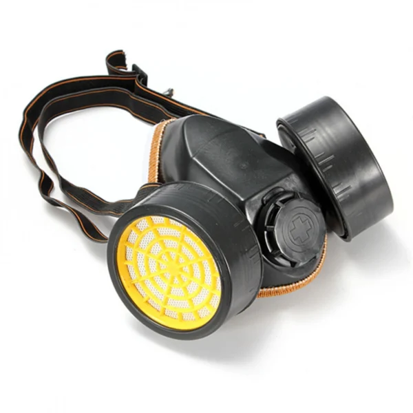 Μάσκα Αντιασφυξιογόνα Διπλή με Φίλτρα Ενεργού Άνθρακα