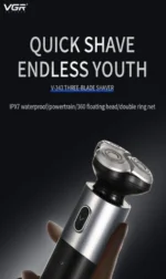 Ξυριστική Μηχανή Προσώπου 3D Κεφαλές Επαναφορτιζόμενη - VGR Electric Shaver V343