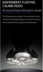 Ξυριστική Μηχανή Προσώπου 3D Κεφαλές Επαναφορτιζόμενη - VGR Electric Shaver V343