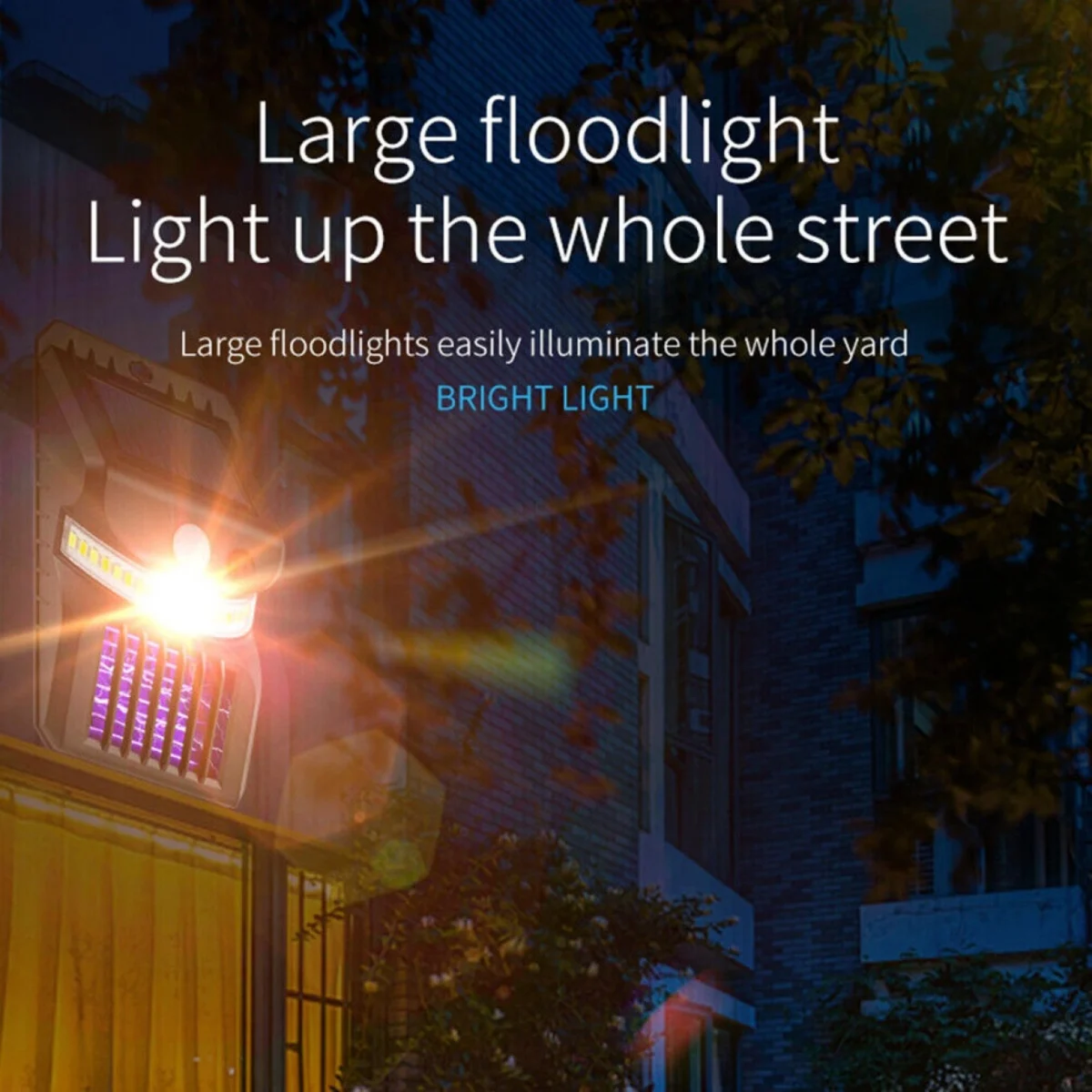 Ηλιακό Φωτιστικό Τοίχου/Εξολοθρευτής Κουνουπιών με Αισθητήρα Κίνησης & Φωτοκύτταρο W792-1