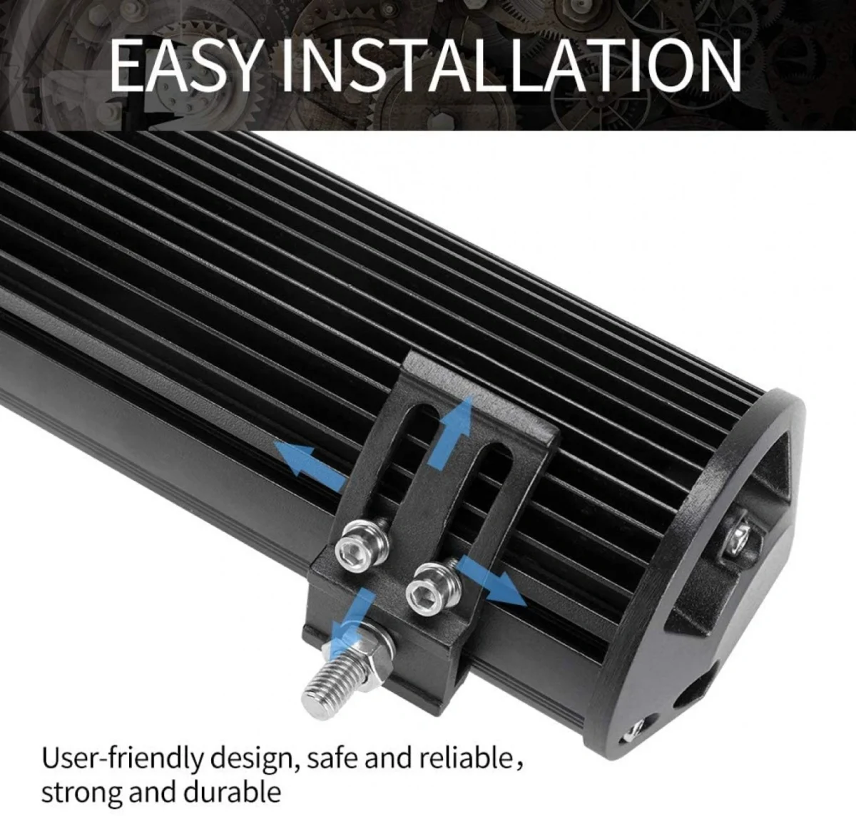 Αδιάβροχος Προβολέας με 60 Διπλά LED Ψυχρός & Κίτρινος Φωτισμός - Μπάρα Αυτοκινήτου με Λειτουργία Flashing - Strobe 180W 12V Εκτάκτου Ανάγκης SOS