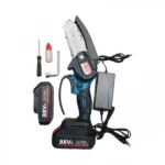 Mini Ηλεκτρικό Επαναφορτιζόμενο Αλυσοπρίονο - Πριόνι με Λάμα 10εκ και 2 Μπαταρίες