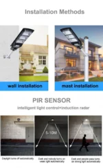 Ηλιακό Φωτιστικό - Προβολέας Δρόμου 6500K 90W με Φωτοβολταϊκό Πάνελ & Ασύρματο Χειριστήριο