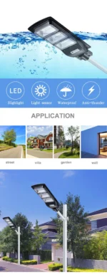 Ηλιακό Φωτιστικό - Προβολέας Δρόμου 6500K 90W με Φωτοβολταϊκό Πάνελ & Ασύρματο Χειριστήριο