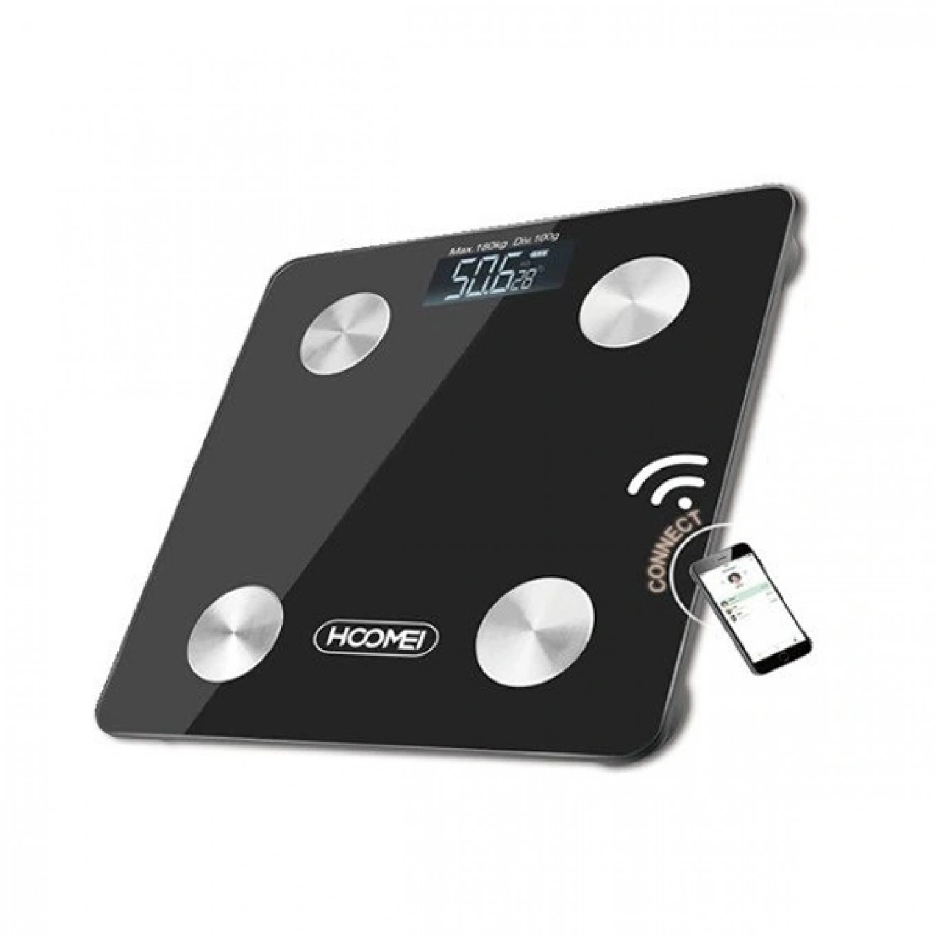 Έξυπνη Ψηφιακή Ζυγαρία με Ανιχνευτή Λίπους HOOMEI HM-1550 Έξυπνη Ψηφιακή Ζυγαρία με Ανιχνευτή Λίπους HOOMEI HM-1550