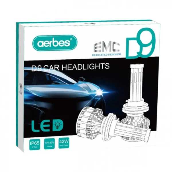 Σετ 2 Τεμάχια Led Λάμπες D9 Αυτοκινήτου SMD 42W H11 4200lm - Led Headlight