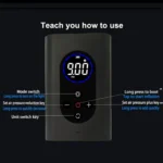 Ασύρματο Ηλεκτρικό Κομπρεσέρ Αέρα - Power Bank - Φακός 4 σε 1 150PSI με Ψηφιακή Οθόνη Φορητό - Smart Portable Wireless Air Pump - Power Bank - Light