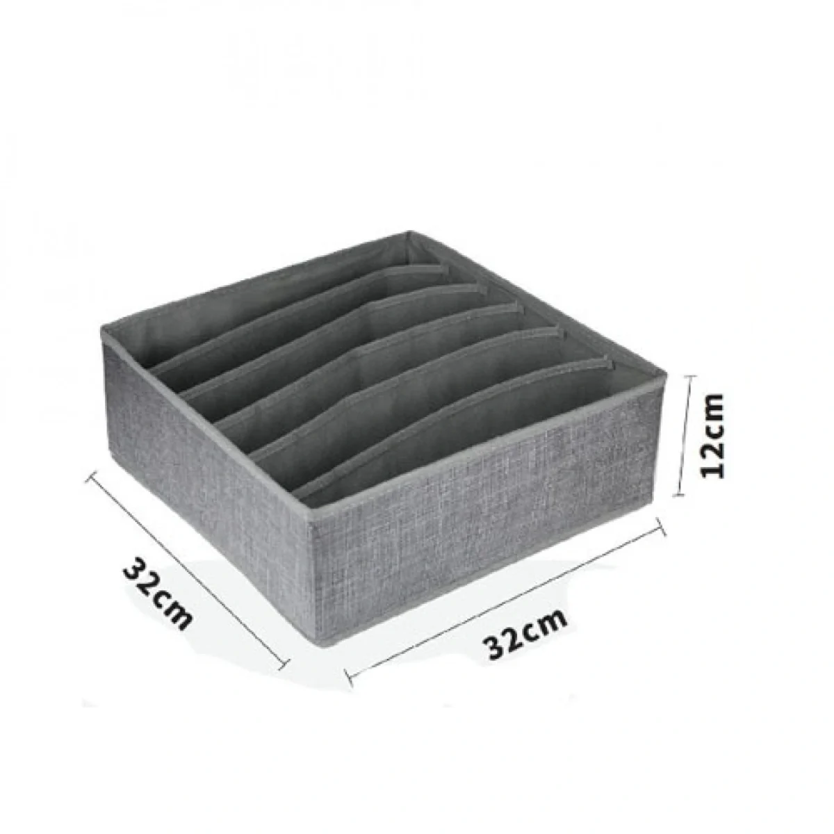 Υφασμάτινο Κουτί Αποθήκευσης Γενικής Χρήσης 6 Θέσεων 32x32x12 cm