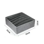 Υφασμάτινο Κουτί Αποθήκευσης Γενικής Χρήσης 6 Θέσεων 32x32x12 cm