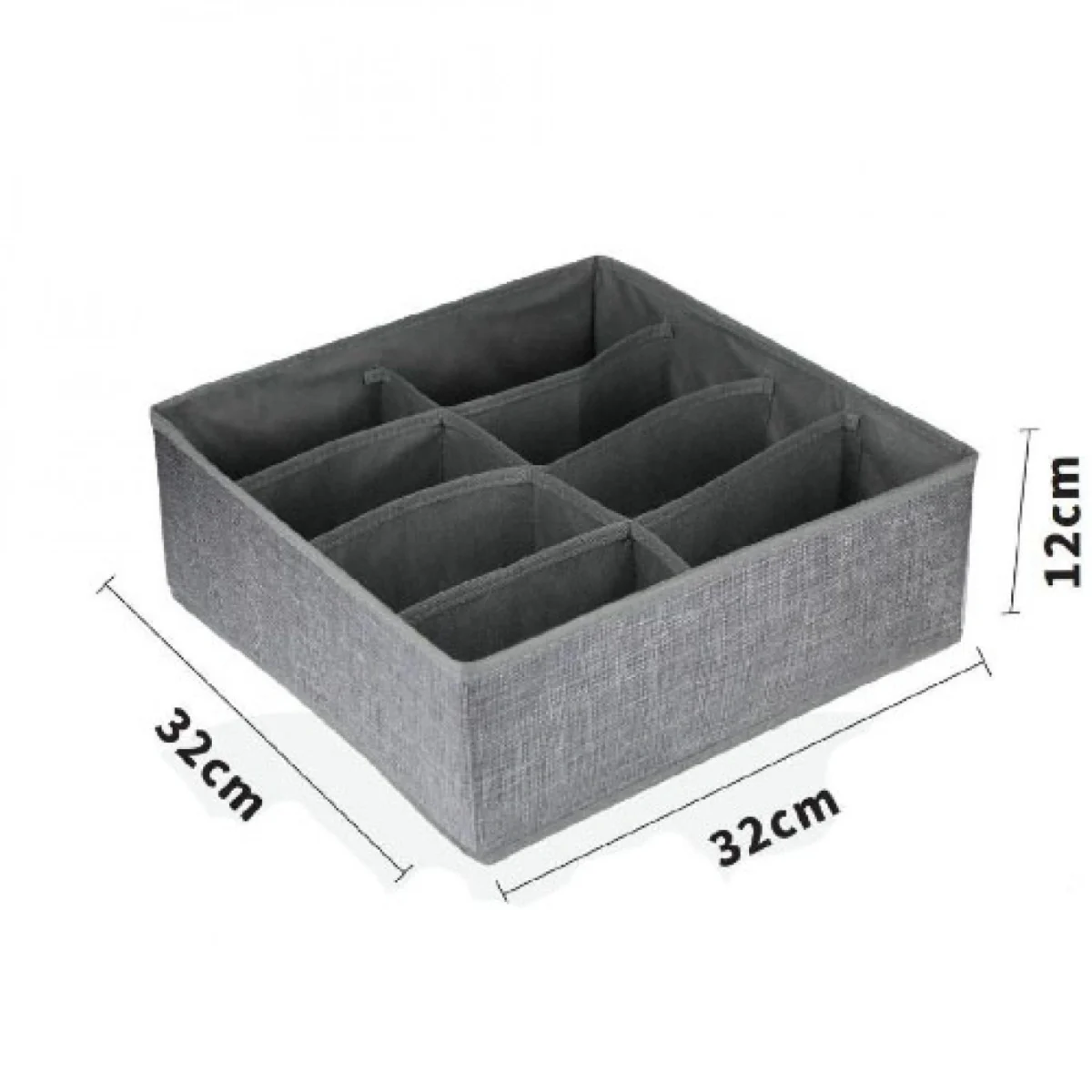Υφασμάτινο Κουτί Αποθήκευσης Γενικής Χρήσης 8 Θέσεων 32x32x12 cm