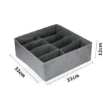 Υφασμάτινο Κουτί Αποθήκευσης Γενικής Χρήσης 8 Θέσεων 32x32x12 cm