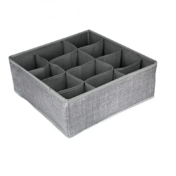 Υφασμάτινο Κουτί Αποθήκευσης Γενικής Χρήσης 12 Θέσεων 32x32x12 cm