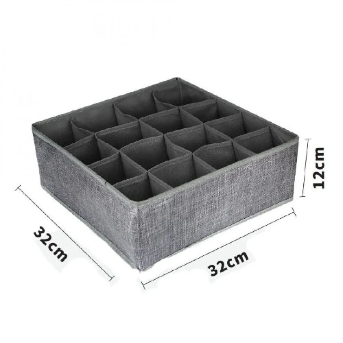 Υφασμάτινο Κουτί Αποθήκευσης Γενικής Χρήσης 16 Θέσεων 32x32x12 cm