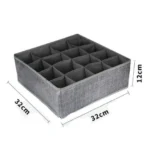 Υφασμάτινο Κουτί Αποθήκευσης Γενικής Χρήσης 16 Θέσεων 32x32x12 cm