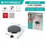 Επιτραπέζια Εστία Εμαγιέ Μονή Λευκή 1000W Hoomei AF76248