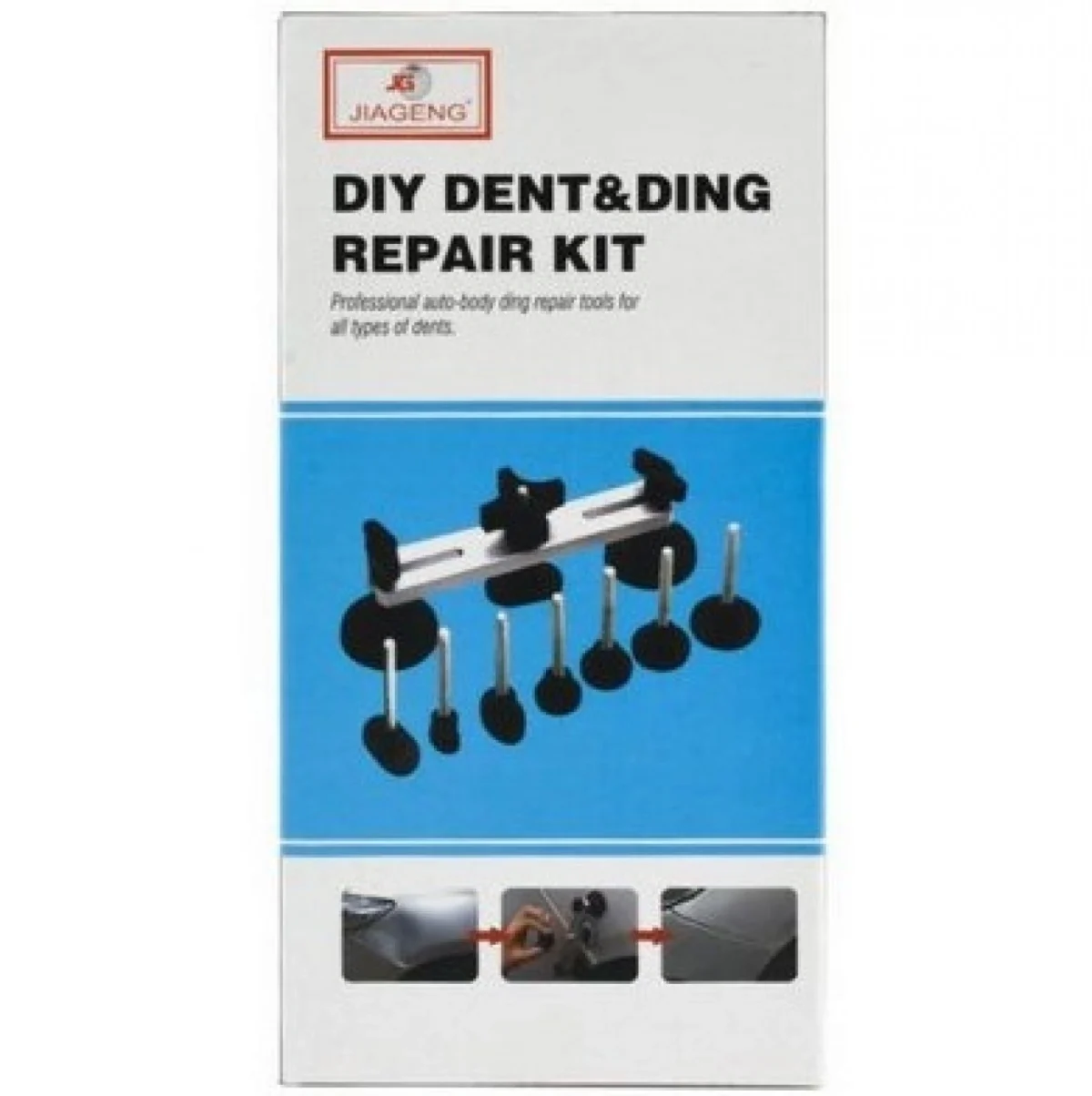 JIAGENG® Πλήρες Σετ Επισκευής Υψηλής Ποιότητας για Βαθουλώματα - Λακούβες Αυτοκινήτου - DIY Dent & Ding Repair Kit