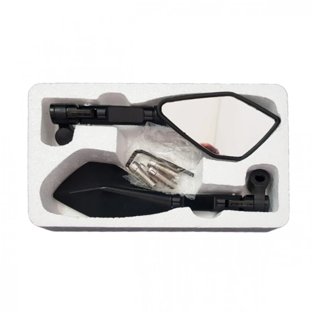 Πολυγωνικοί Καθρέπτες Μηχανής - Μοτοσυκλέτας Ζευγάρι - Σετ 2 τμχ Cnc Rear Mirror