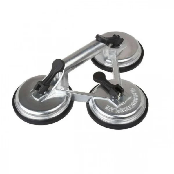 Τριπλή Βεντούζα από Αλουμίνιο για Τζάμι με Μέγιστο Βάρος Συγκράτησης τα 120kg.