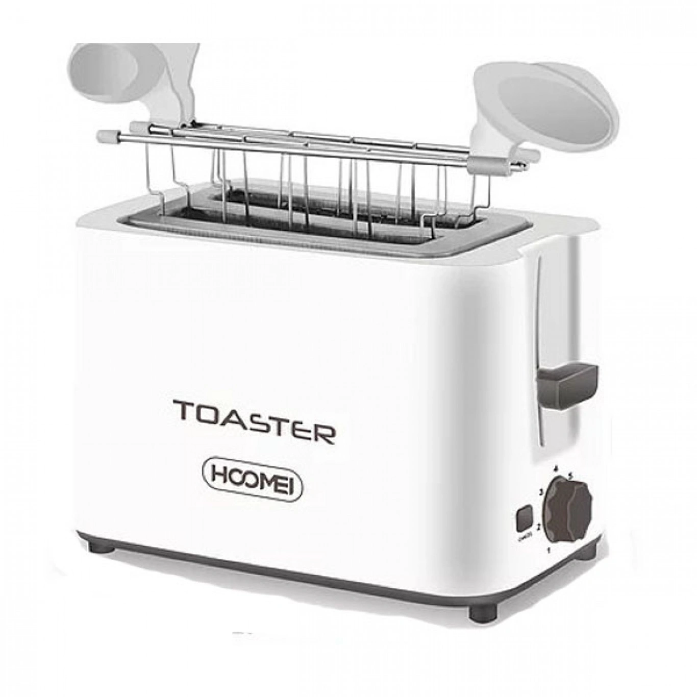 Φρυγανιέρα 2 Θέσεων 700W Άσπρη Hoomei HM-5935 με 7 Επίπεδα Ψησίματος Φρυγανιέρα 2 Θέσεων 700W Άσπρη Hoomei HM-5935 με 7 Επίπεδα Ψησίματος