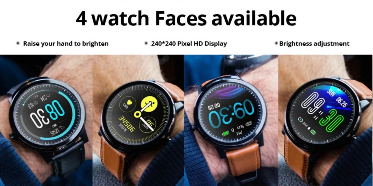 Αδιάβροχο Smart Watch με Οθόνη Αφής HD, Βηματομετρητή, Μέτρηση Ύπνου, Ειδοποιήσεις - Ρολόι Fitness Activity Tracker