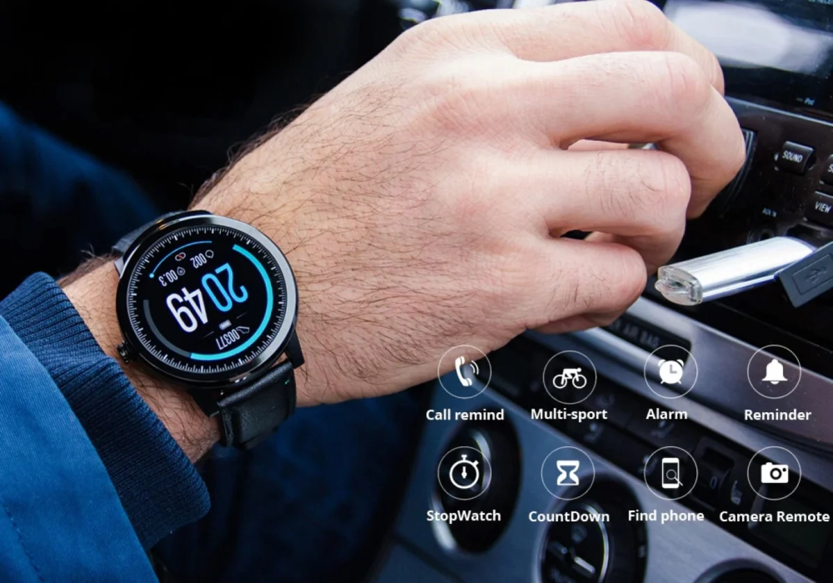 Αδιάβροχο Smart Watch με Οθόνη Αφής HD, Βηματομετρητή, Μέτρηση Ύπνου, Ειδοποιήσεις - Ρολόι Fitness Activity Tracker