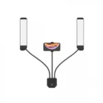 Φωτογραφικό Φωτιστικό Δαχτυλίδι 16cm με Βάση για Κινητό, Μανταλάκι για Τραπέζι & Γραφείο, Dimmer & 3 Χρώματα Φωτισμού - Ring Lamp Light