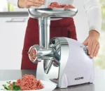 Ηλεκτρική Μηχανή Άλεσης Κιμά/Παρασκευής Λουκάνικων Λευκή Hoomei HM-6266 1200W