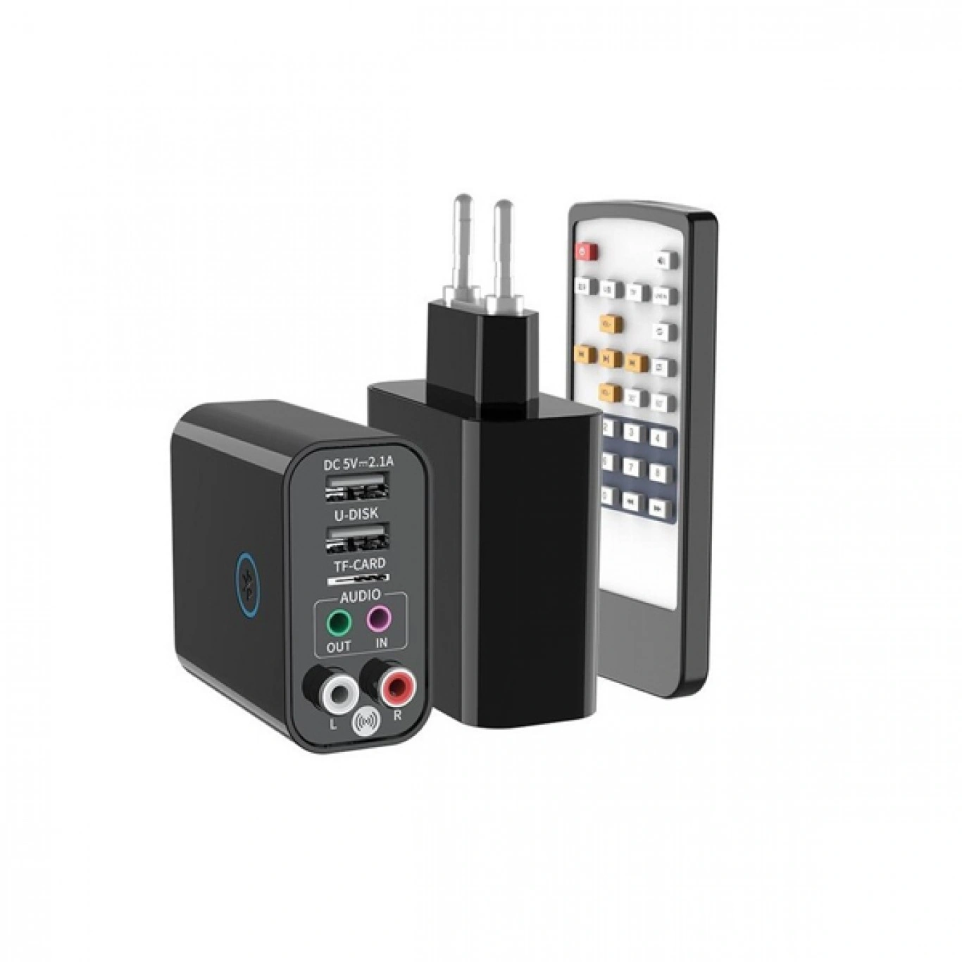 Andowl® Πομπός Ήχου Δέκτης 2RCA Aux Wireless Audio Adapter με Τηλεχειριστήριο & Υποστήριξη Κάρτας TF & USB Flashdrive Φορτιστής Τοίχου Κ16 Andowl® Πομπός Ήχου Δέκτης 2RCA Aux Wireless Audio Adapter με Τηλεχειριστήριο & Υποστήριξη Κάρτας TF & USB Flashdrive Φορτιστής Τοίχου Κ16