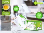Μίξερ Χειρός 250W Πράσινο Hoomei HM-6830 Hand Mixer