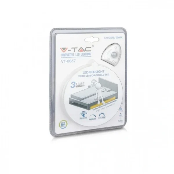 Σετ Led Ταινία με Αισθητήρα Κίνησης για Κρεβάτι 12V 3W 30led Warm White 3000K