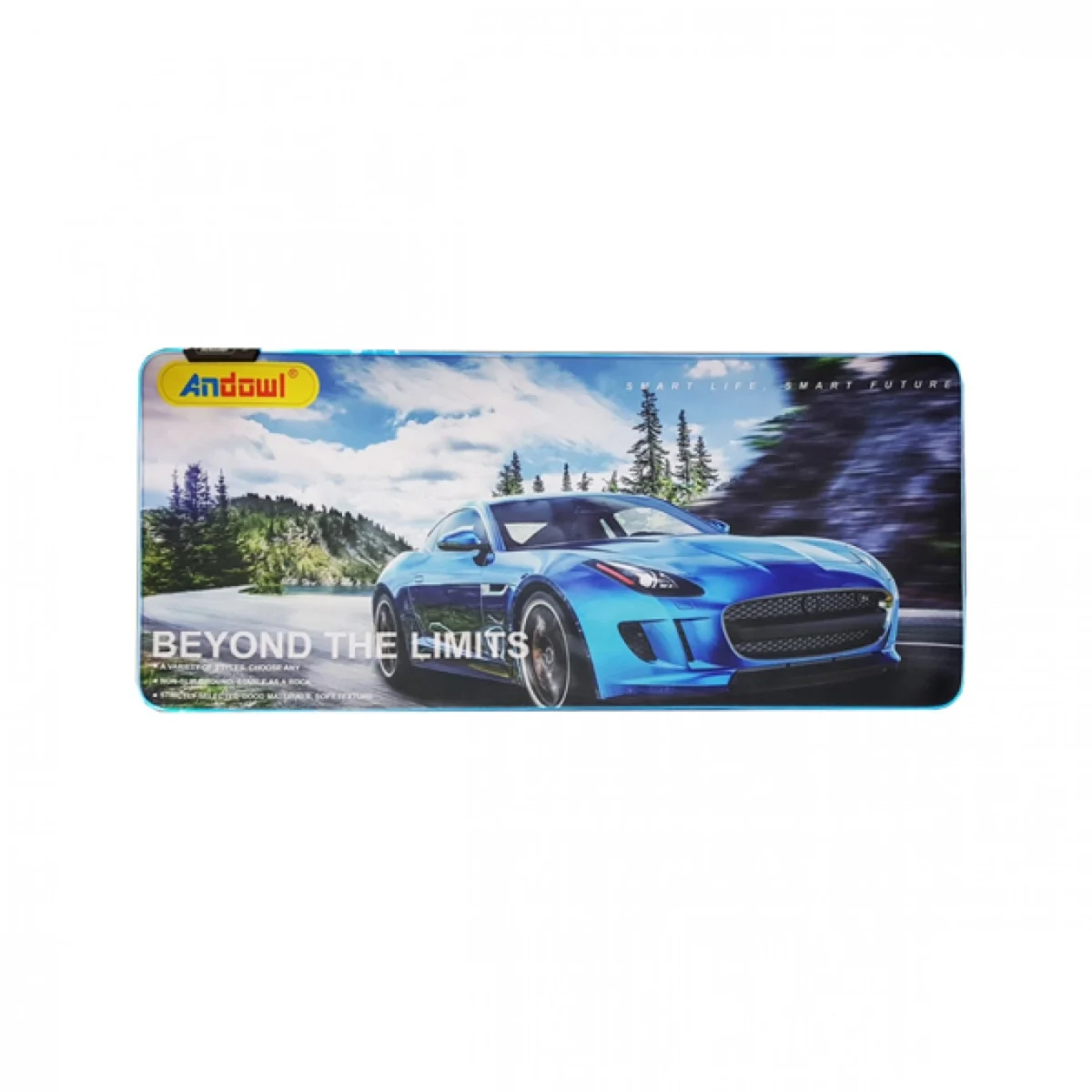 Andowl Αντιολισθητικό Gaming Mouse Pad Φωτιζόμενο με RGB LED 90x40cm - Μαύρο Q-R30