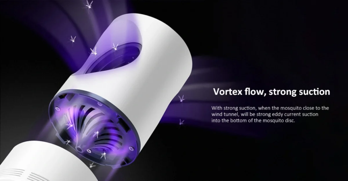 Οικολογικός Εξολοθρευτής Κουνουπιών & Εντόμων με Αναρρόφηση και Φωτοκατάλυση - Photocatalysis Mosquito Killer