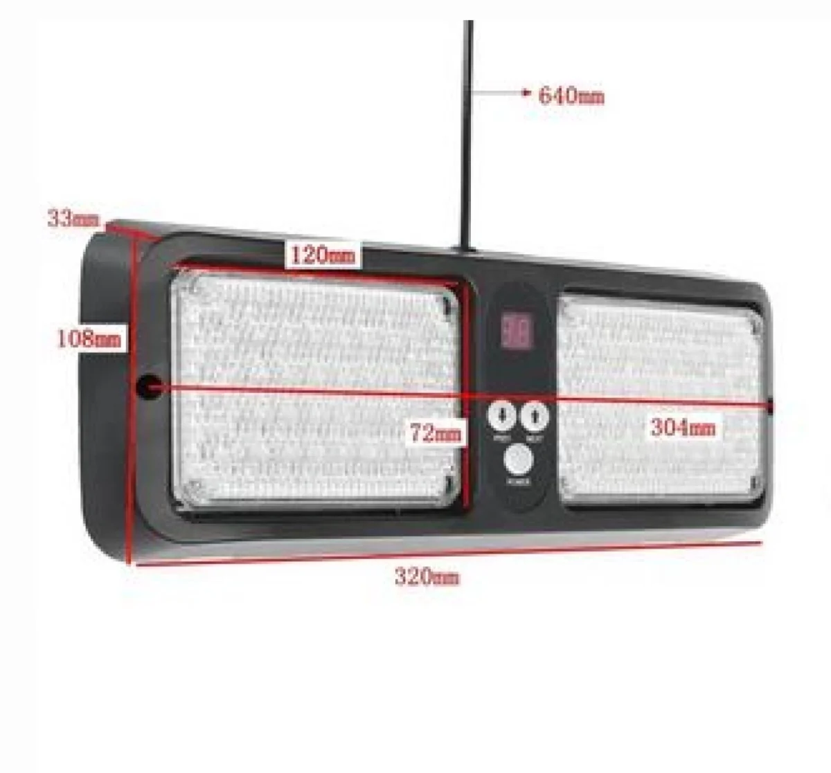 Φώτα LED Μπλε & Κόκκινο Αστυνομίας - Ασφαλείας - Περιπολικού Φάρος Έκτακτης Ανάγκης Αυτοκινήτου Emergency Lights 12V 5W 86xLED