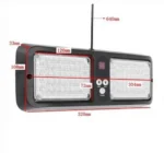 Φώτα LED Μπλε & Κόκκινο Αστυνομίας - Ασφαλείας - Περιπολικού Φάρος Έκτακτης Ανάγκης Αυτοκινήτου Emergency Lights 12V 5W 86xLED