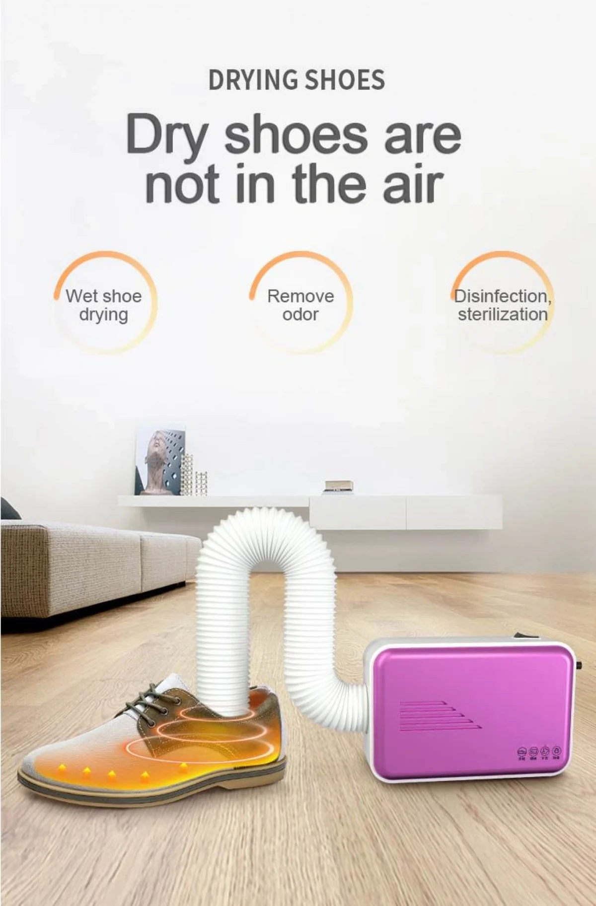 Φορητός Στεγνωτήρας - Αερόθερμο Ρούχων - Παπουτσιών με Θήκη Αναδιπλούμενη - 600W Portable Clothes Dryer